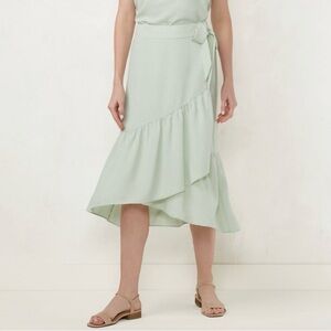 LC Lauren Conrad Asymmetrical Mint Skirt